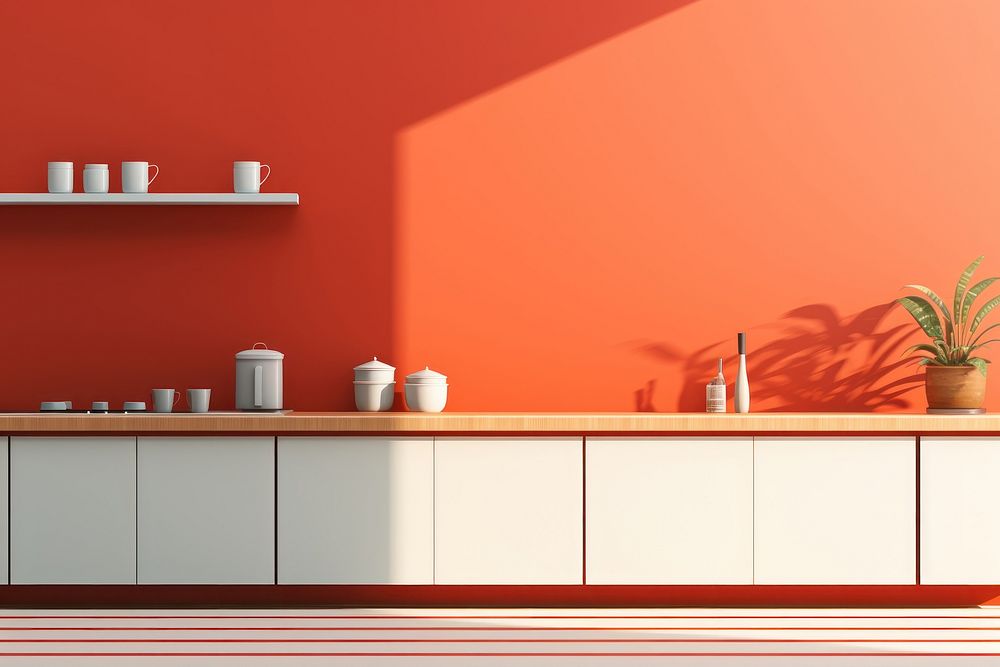 Illustration of graphic background kitchen architecture furniture.