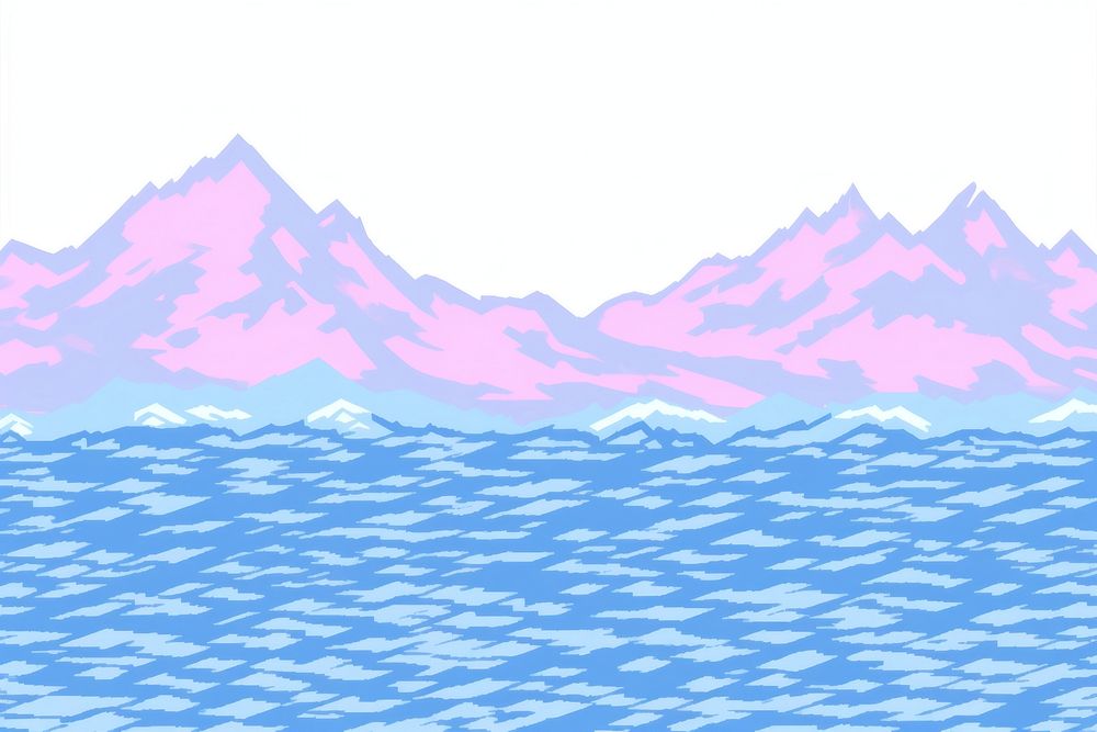 Illustration of graphic background backgrounds landscape mountain.