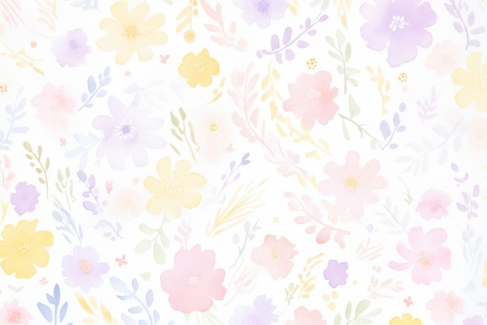 Cute catoon flower pattern backgrounds inflorescence.