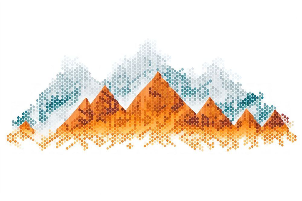 Cross stitch mountain backgrounds graphics pattern.