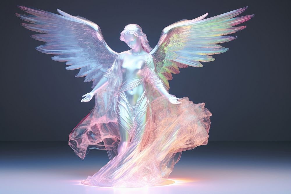 Angel statue adult representation spirituality.