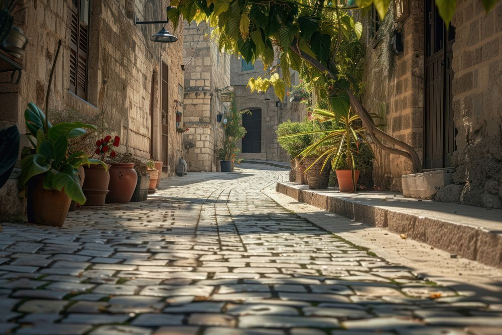 Street city cobblestone outdoors. | Premium Photo - rawpixel