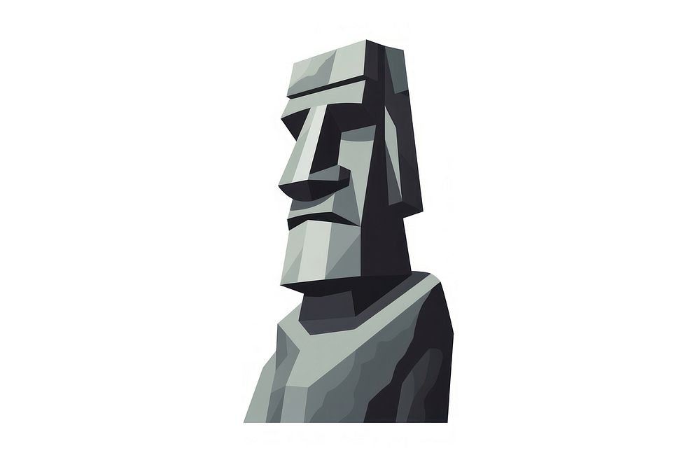 Easter Island Moai statue architecture | Premium Photo Illustration ...