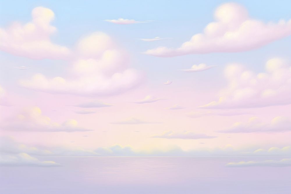 Painting of vanila sky backgrounds outdoors horizon.