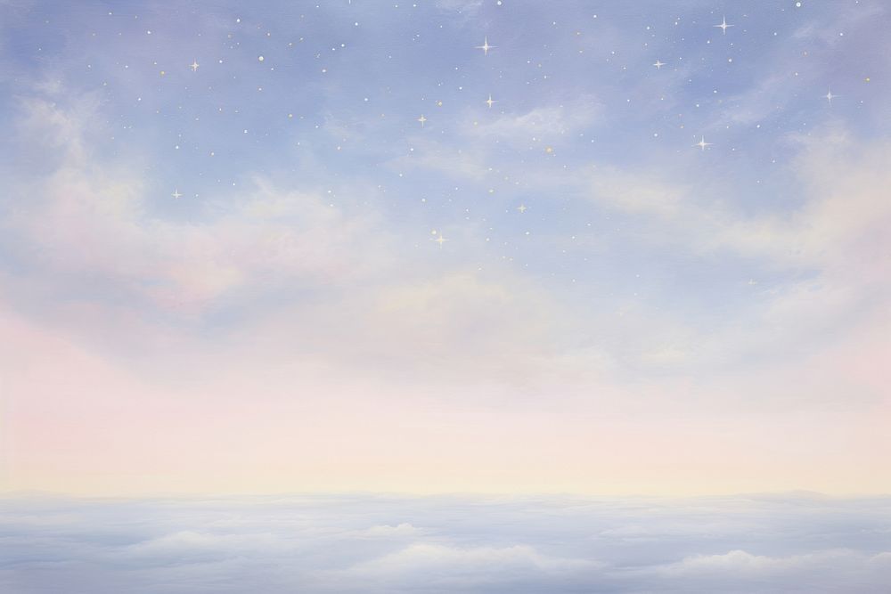 Painting of night sky backgrounds outdoors horizon.