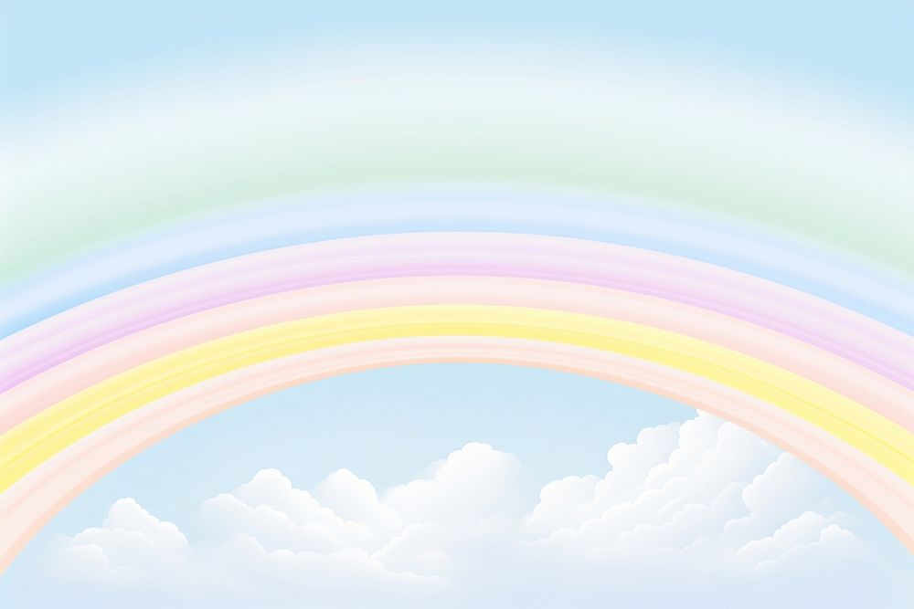 Painting of rainbow border backgrounds outdoors nature.