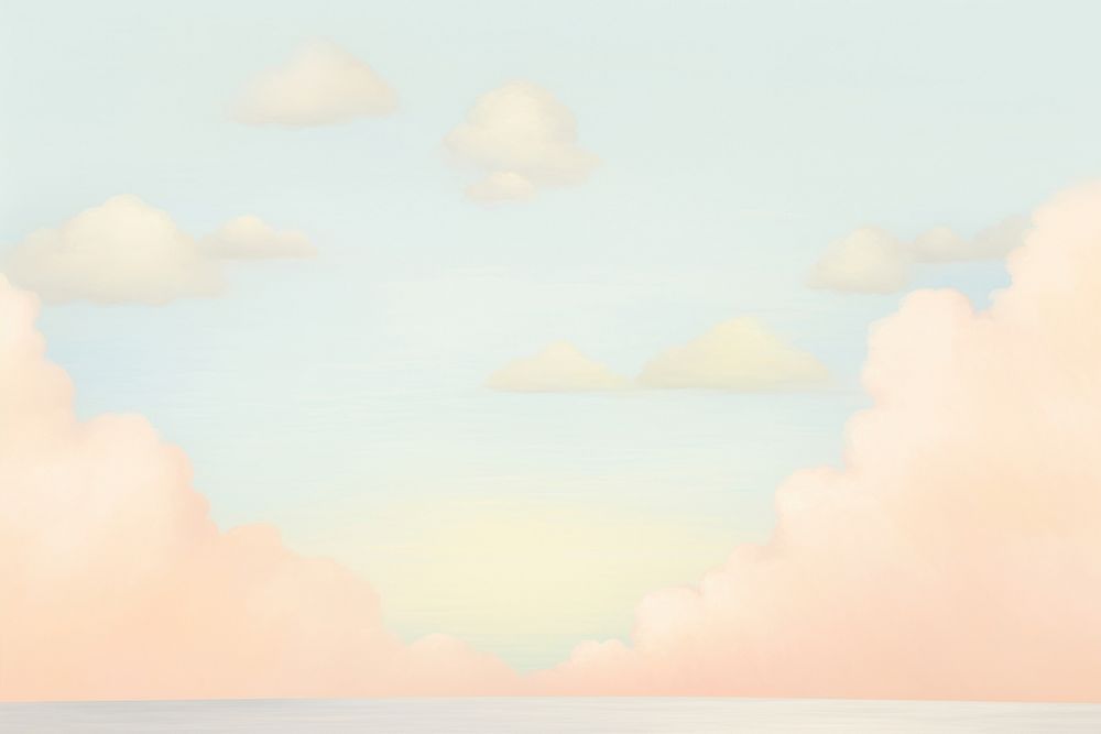 Painting of sky border backgrounds outdoors horizon.