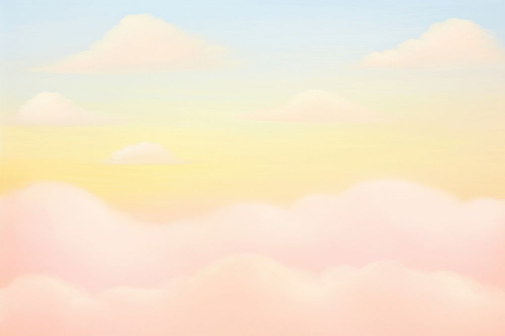 Painting of sunset sky backgrounds outdoors horizon.