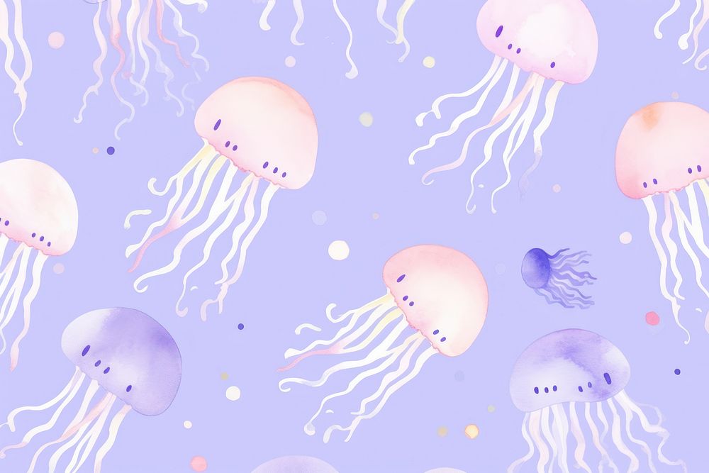 Jellyfish backgrounds pattern animal.