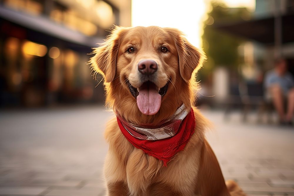 Bandana with dog outdoors mammal animal.