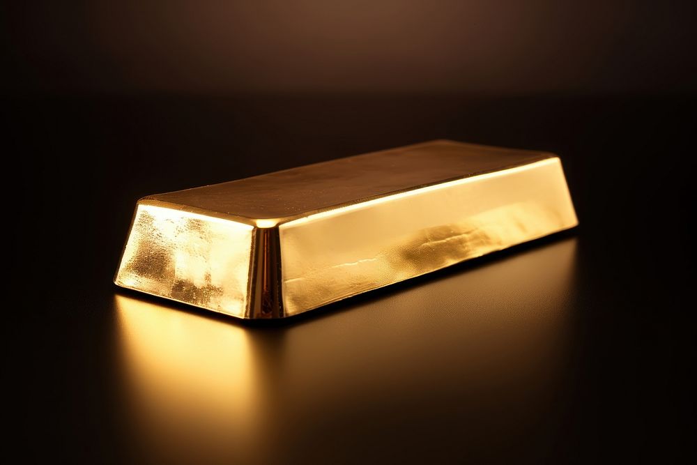Gold bar illuminated letterbox darkness.