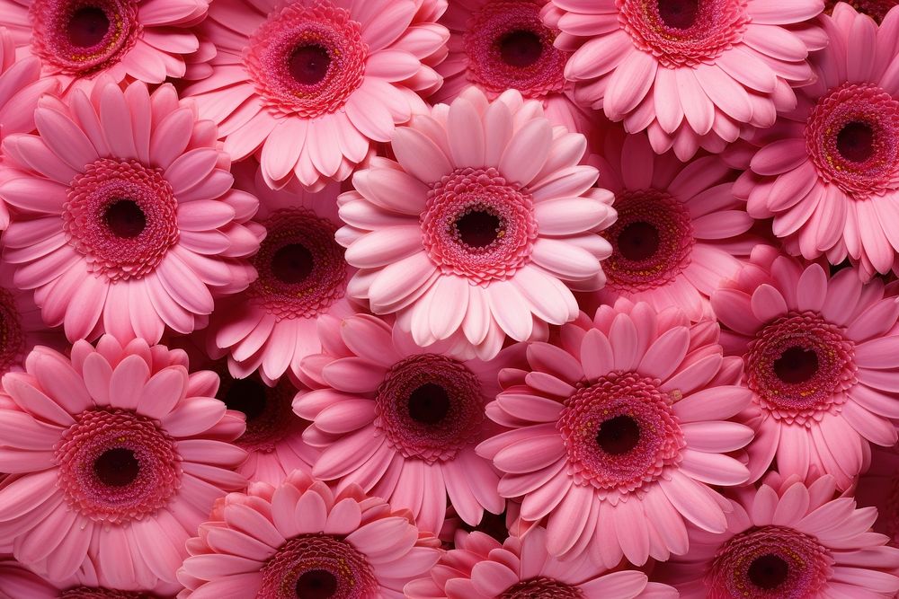 Pink gerbera pattern flower petal.