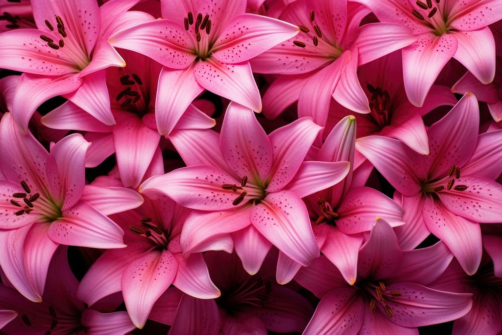 Pink lily blossom flower petal.