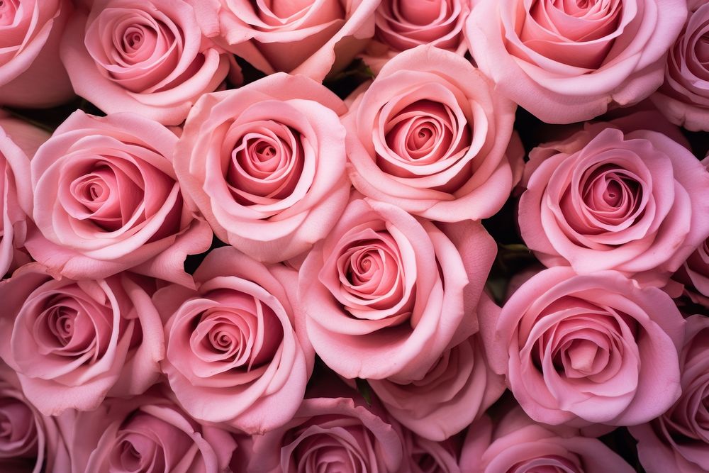 Pink rose pattern flower petal.