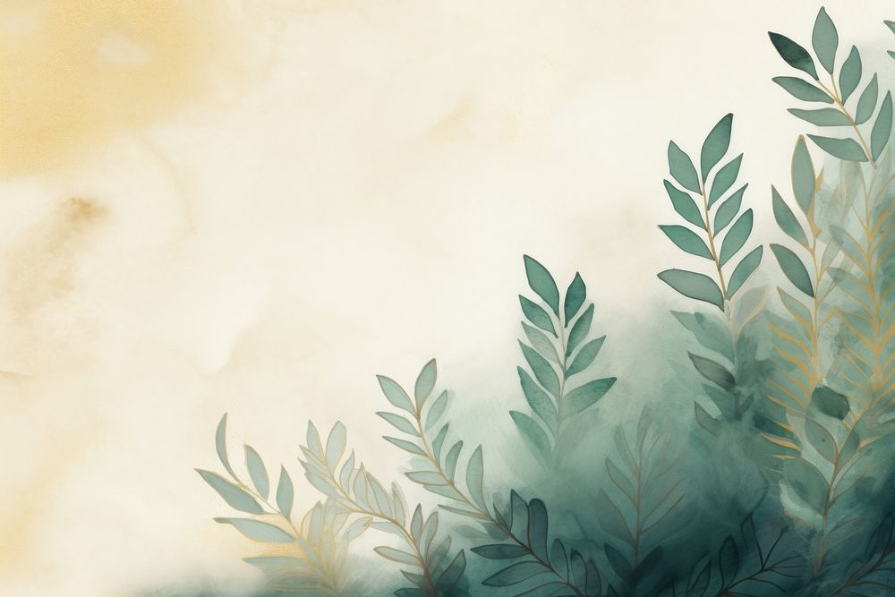 Pine leaf watercolor background backgrounds outdoors painting.