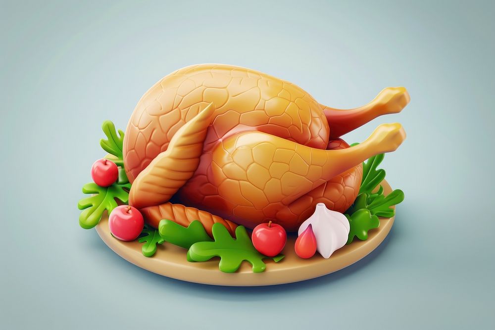 Roast turkey dinner food bird.