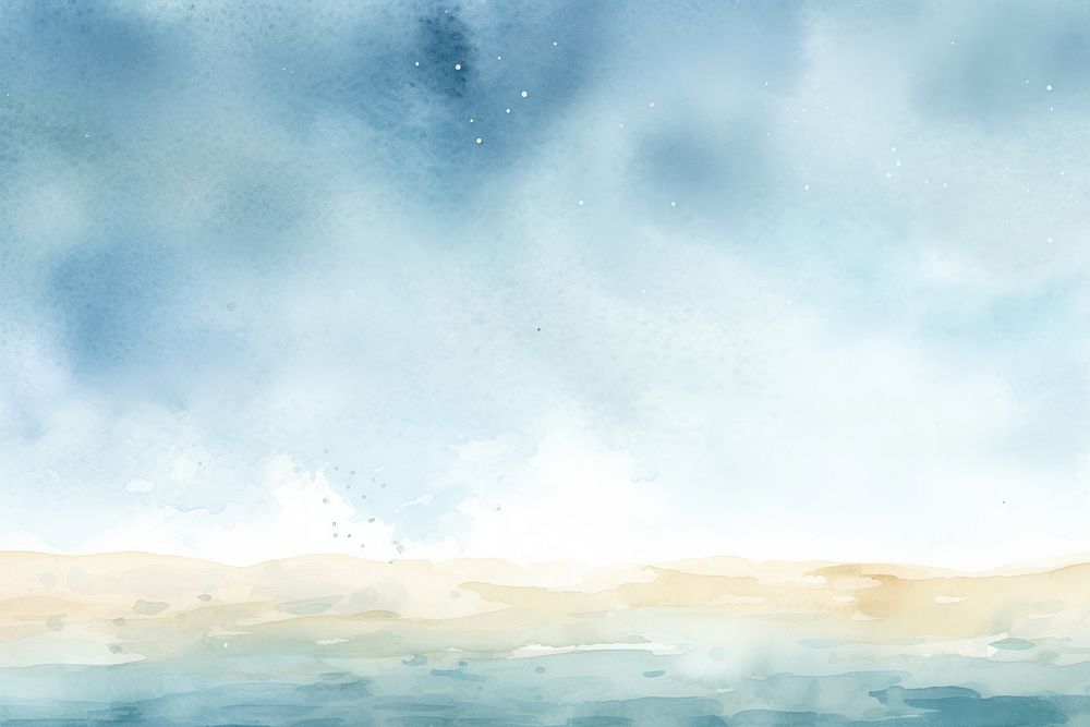 Sea and beach watercolor background backgrounds outdoors painting.