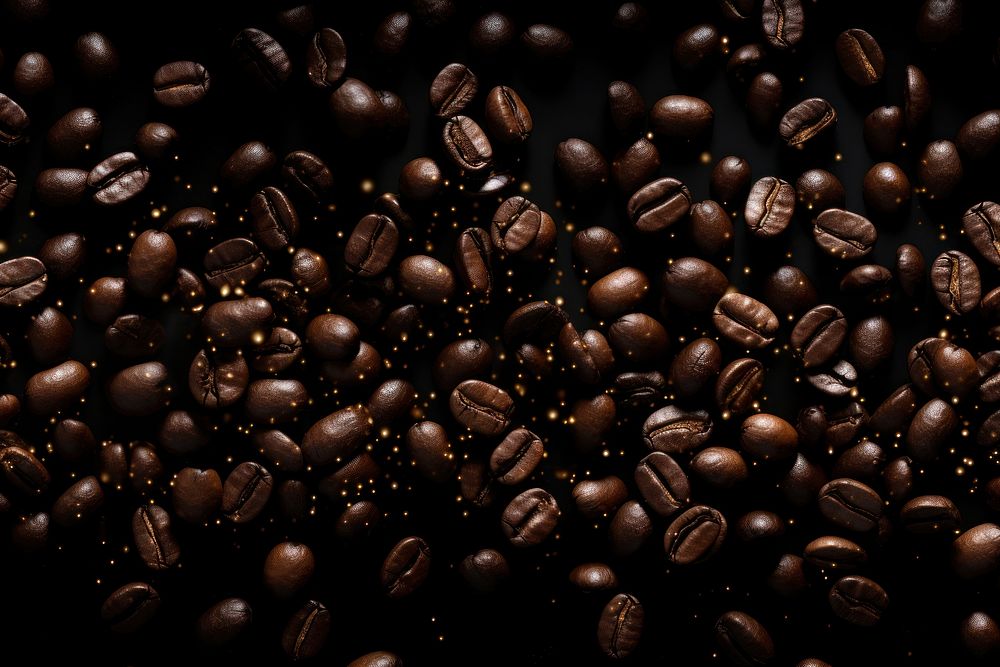 Coffee beans backgrounds black chocolate.