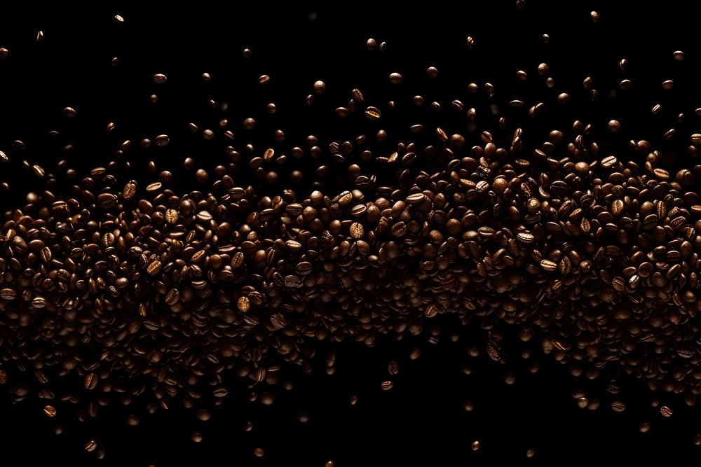 Coffee beans backgrounds light black.
