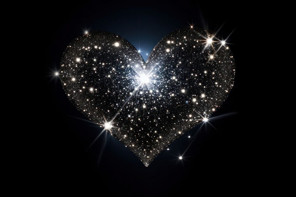 Heart astronomy light night.