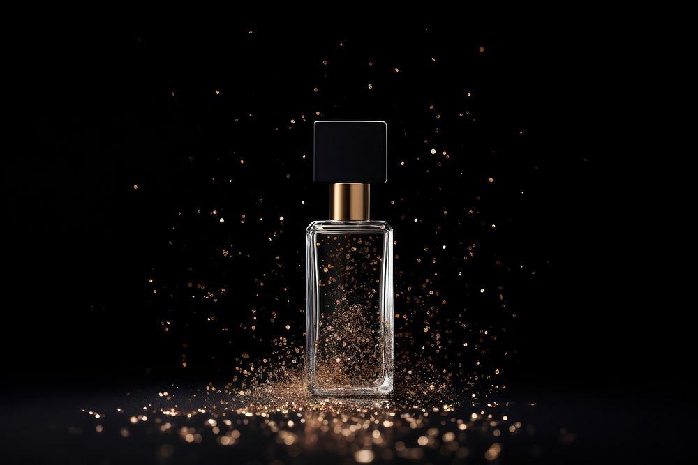 Perfume cosmetics bottle light.