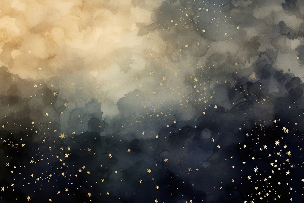 Star watercolor background backgrounds astronomy outdoors.