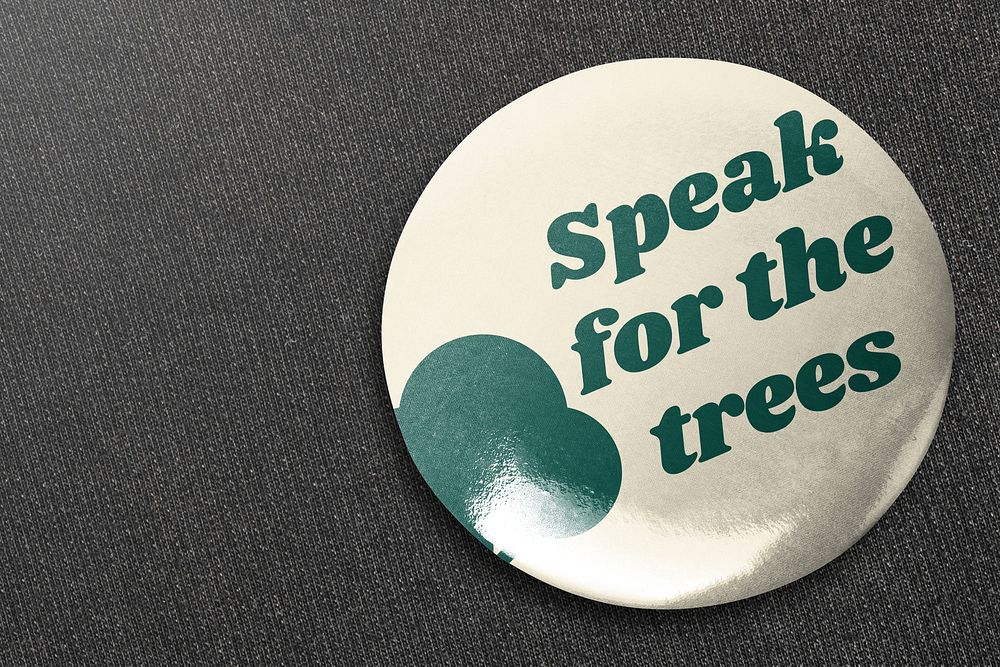Environmentalist pin badge