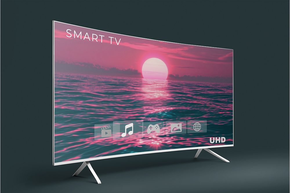 Curved smart TV
