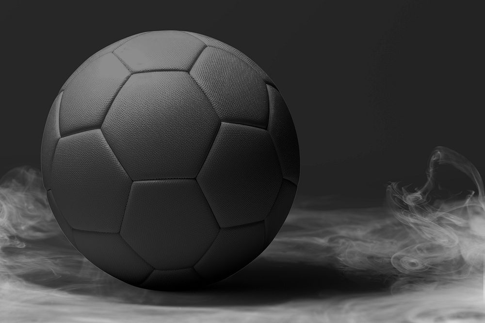 Black soccer ball