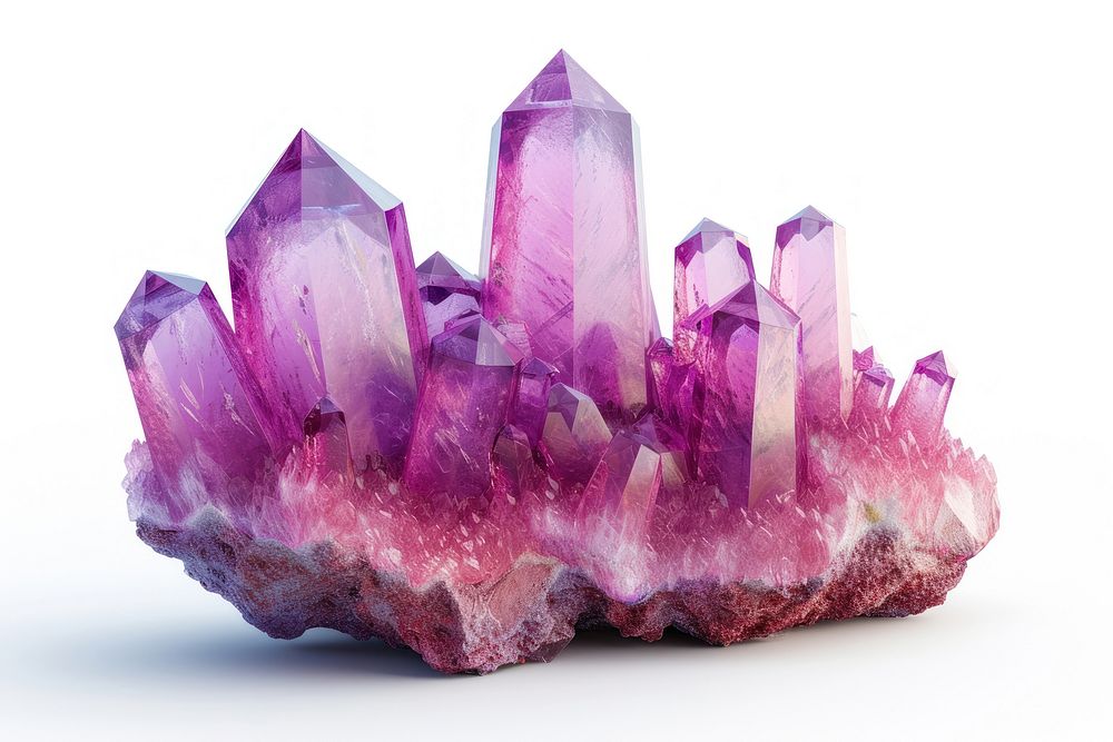 Startup gemstone crystal amethyst.