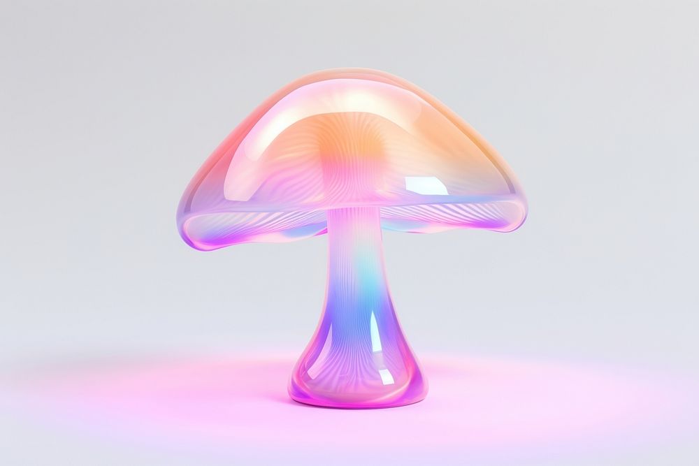 Mushroom shape fungus lamp toadstool.