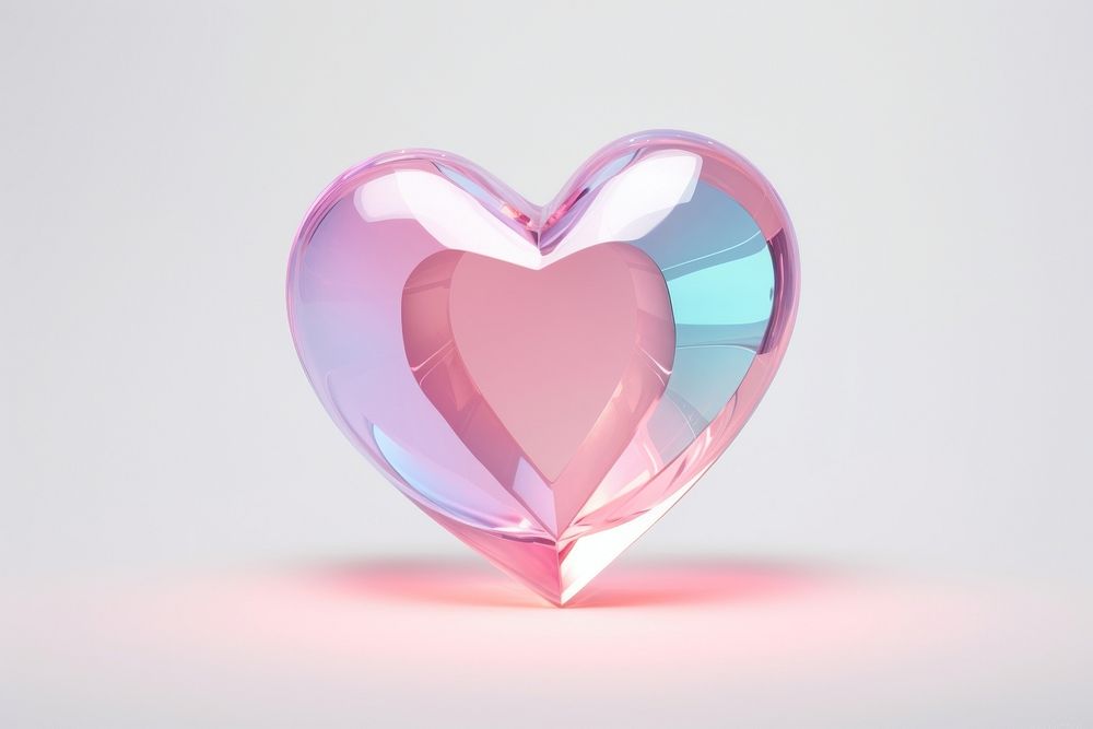 Heart shape heart heart shape glowing.