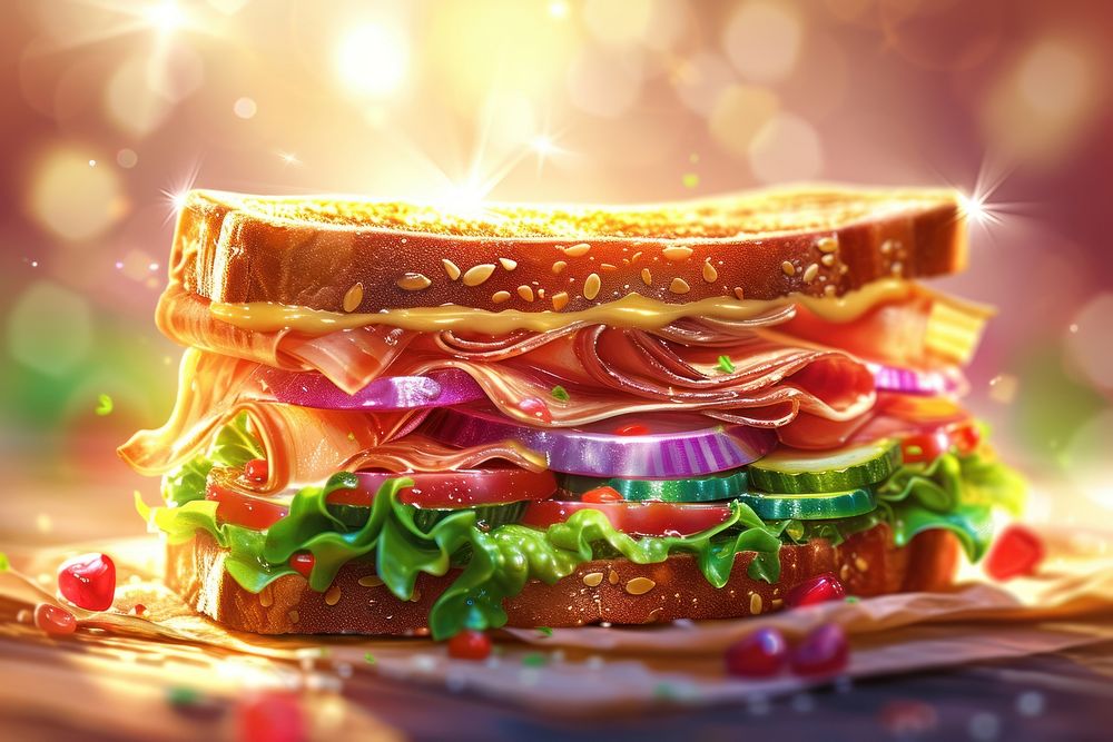 Club sandwich food celebration hamburger.