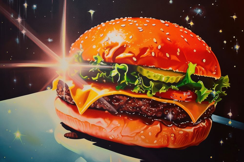 Hamburger hamburger food star.