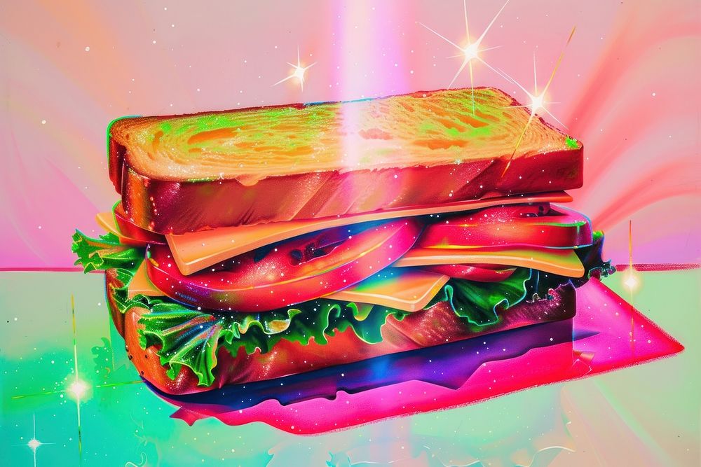 Sandwich food hamburger vegetable.