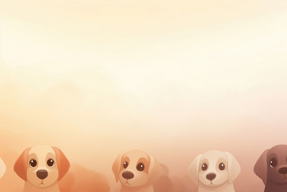 Dog heads gradient background backgrounds mammal animal.