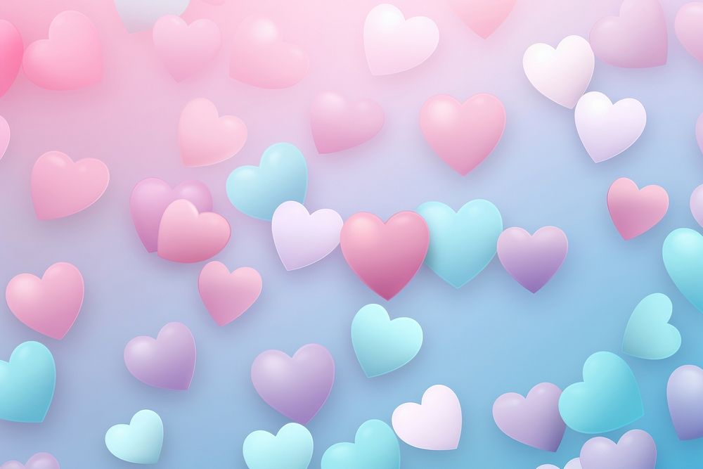 Hearts gradient background backgrounds abstract abundance.