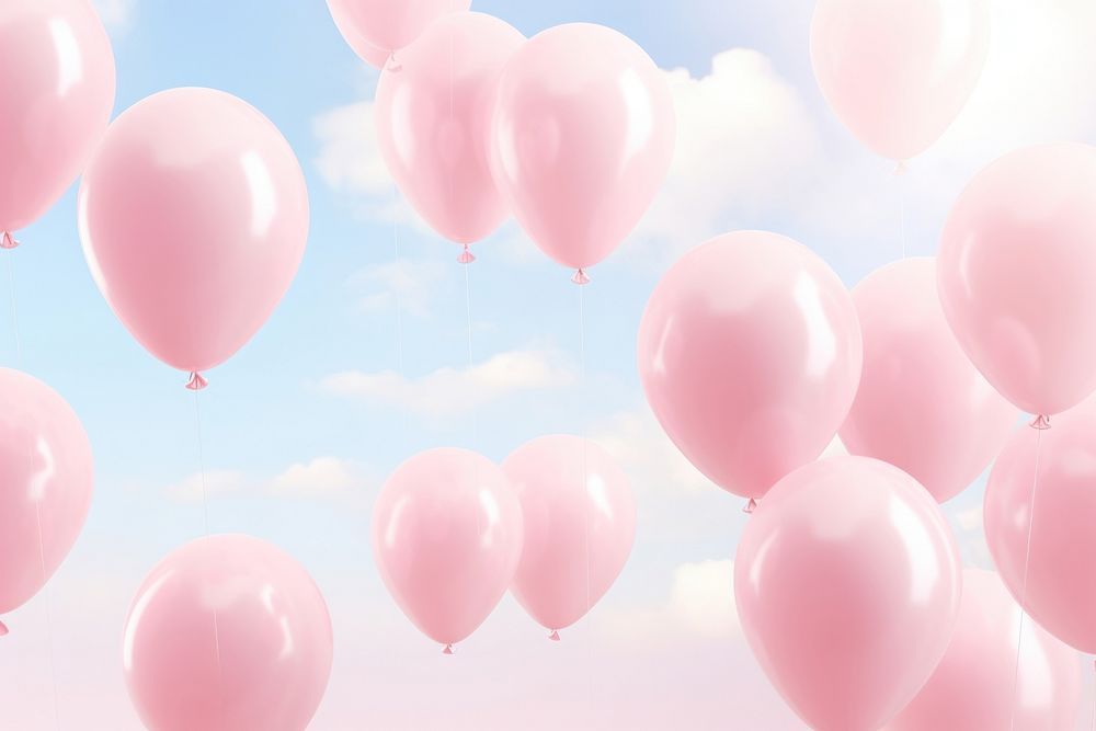 Pink balloons gradient background backgrounds celebration outdoors.