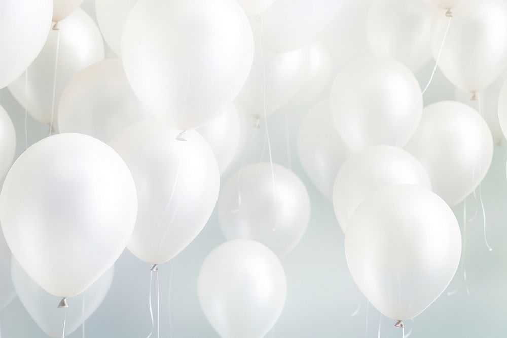 White ballloons gradient background backgrounds balloon celebration.