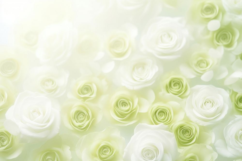 White roses wedding gradient background green backgrounds abstract.