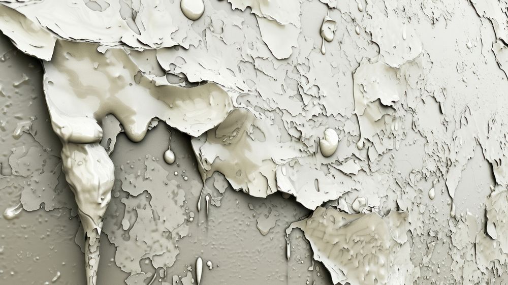 Water plaster rough wall.