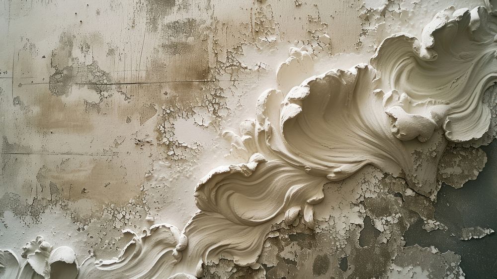 Art deco plaster wall backgrounds.