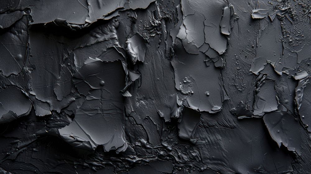 Black abstract rough wall.