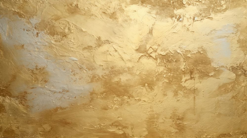 Gold abstract plaster texture.
