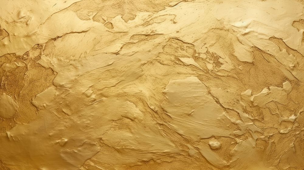 Gold abstract plaster texture.