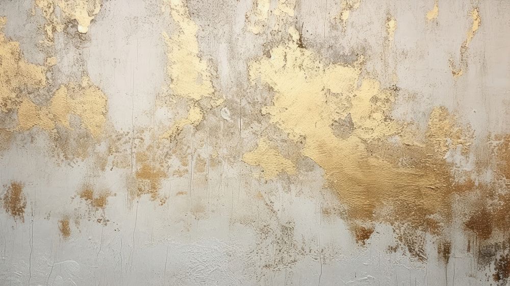 Gold abstract plaster rough.