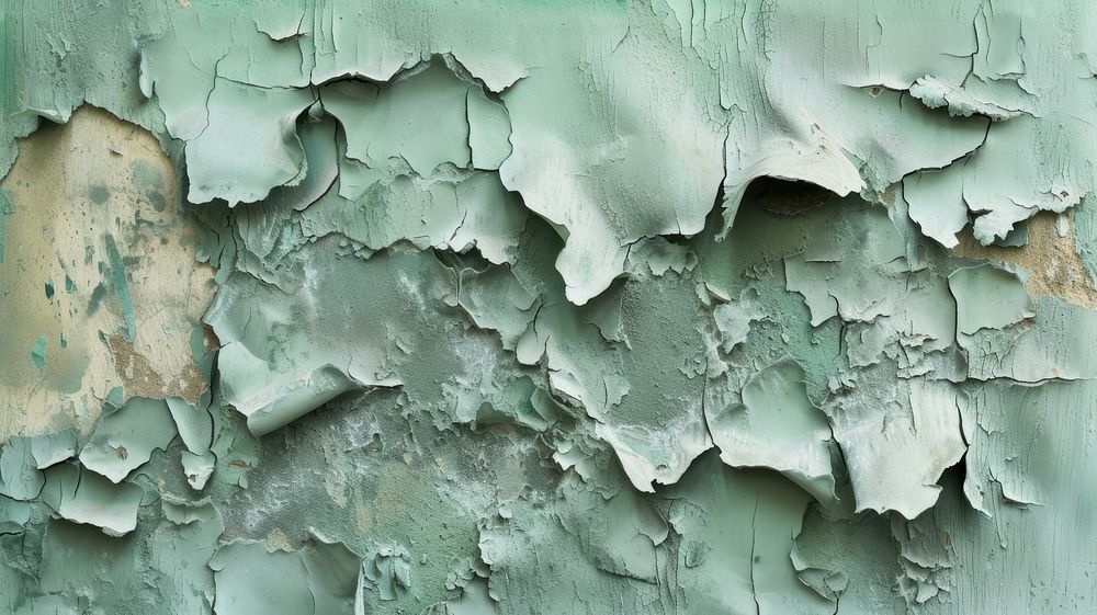 Green abstract rough paint.