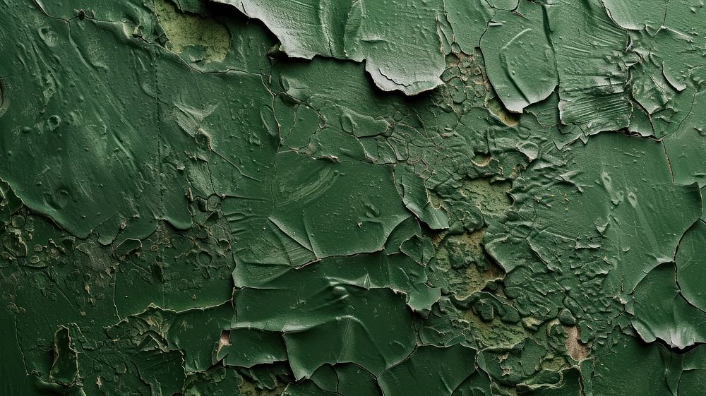 Green abstract rough wall.