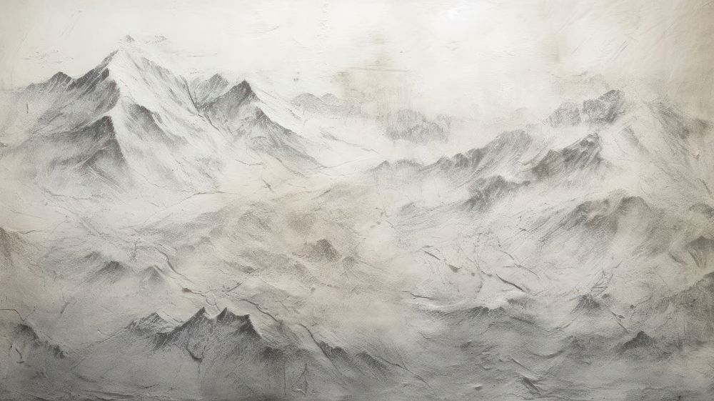 Mountain abstract drawing texture.