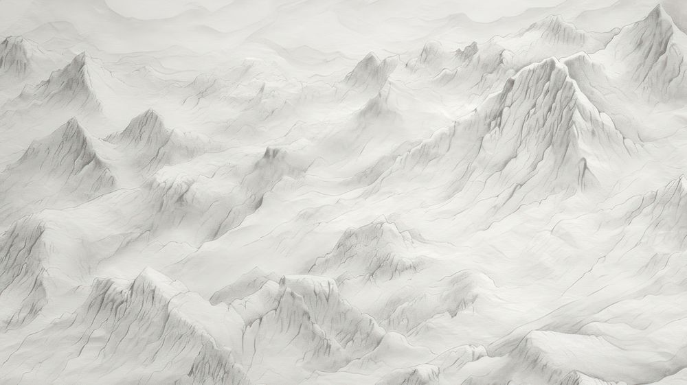 Mountain abstract white tranquility.